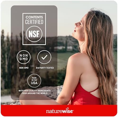NatureWise Complejo de vitamina B para mujeres y hombres – con ácido fólico biotina B1 B2 B3 B6 B12 – Apoya la energía celular y la claridad mental – Sin gluten ni lácteos, sin OMG – 150 cápsulas blandas [suministro para 5 meses]
