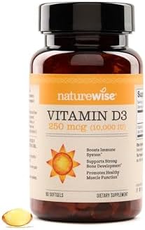 NatureWise Vitamina D3 5000iu (125 mcg) Suministro de 1 año para el apoyo inmunológico, función muscular saludable y salud ósea - Sin GMO, libre de gluten en aceite de oliva virgen extra orgánico