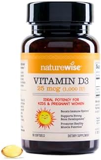 NatureWise Vitamina D3 5000iu (125 mcg) Suministro de 1 año para el apoyo inmunológico, función muscular saludable y salud ósea - Sin GMO, libre de gluten en aceite de oliva virgen extra orgánico