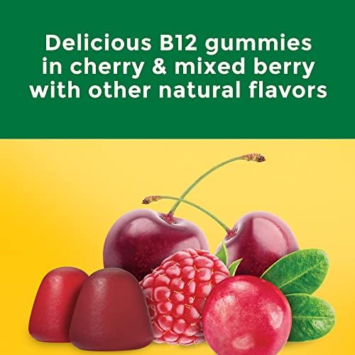 Nature Made Extra Strength Vitamin B12 Gummies 3000 mcg per serving  B12 Vitamins for Energy Metabolism Support  60 Gummy Vitamins  30 Day Supply