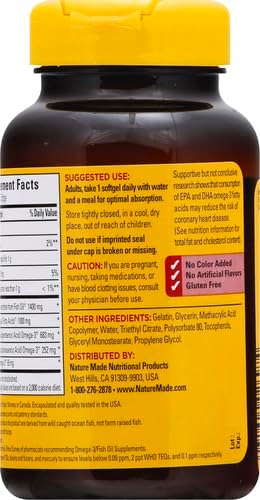 Nature Made Extra Strength Omega 3 Fish Oil Supplements  1400mg  Fish Oil Omega 3 Supplements as Ethyl Esters for Healthy Heart  Brain  Eyes  Mood Support  45 Softgels  45 Day Supply   Pack of 2
