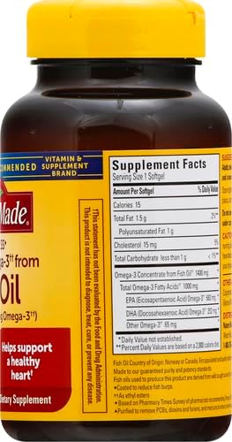 Nature Made Extra Strength Omega 3 Fish Oil Supplements  1400mg  Fish Oil Omega 3 Supplements as Ethyl Esters for Healthy Heart  Brain  Eyes  Mood Support  45 Softgels  45 Day Supply   Pack of 2