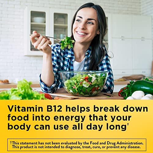 Nature Made Extra Strength Vitamin B12 2500 mcg  B12 Vitamins  Dietary Supplement for Energy Metabolism Support  60 Tablets  60 Day Supply