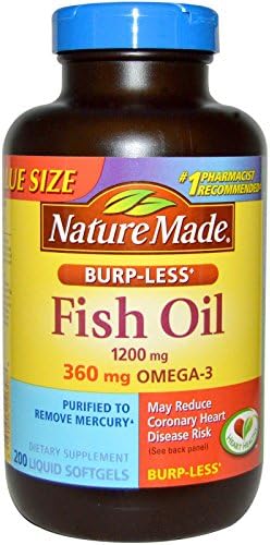 Nature Made Fish Oil Omega 3 Supplements  1200mg Softgels  Omega 3 Fish Oil for Healthy Heart Support  100 Softgels  50 Day Supply