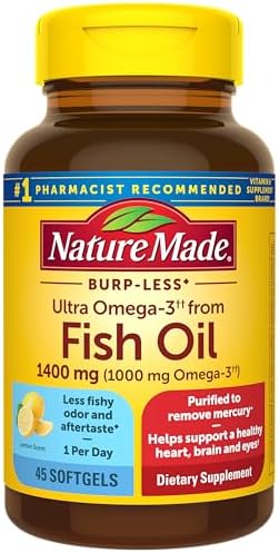 Nature Made Fish Oil Omega 3 Supplements  1200mg Softgels  Omega 3 Fish Oil for Healthy Heart Support  100 Softgels  50 Day Supply
