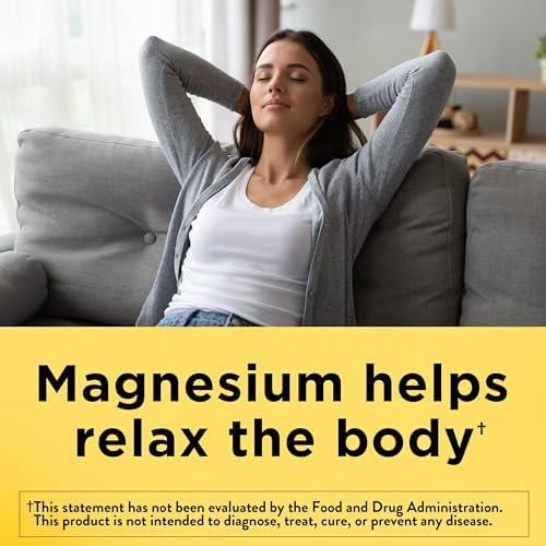 Nature Made Magnesium Oxide 250 mg  Magnesium Supplements for Men and Women  Support for Muscle  Heart  Bone and Nerve Health  200 Tablets  200 Day Supply