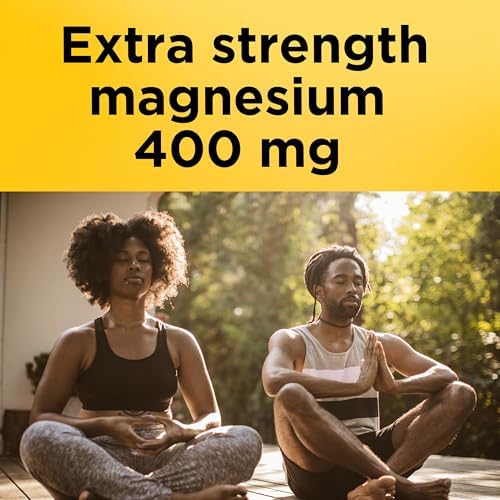 Nature Made Magnesium Oxide 400 mg Softgels  Extra Strength Magnesium Supplements for Men and Women  Support for Muscle  Nerve  Bone and Heart  110 Day Supply