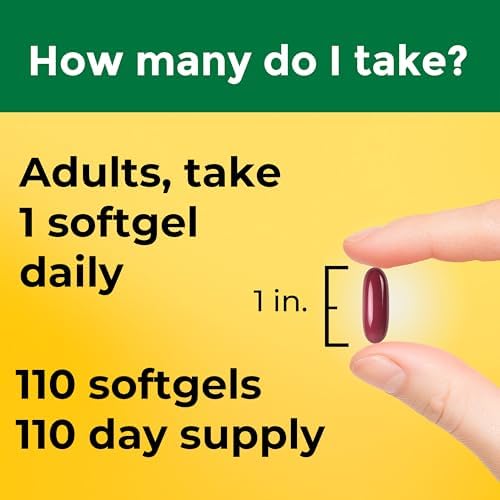 Nature Made Magnesium Oxide 400 mg Softgels  Extra Strength Magnesium Supplements for Men and Women  Support for Muscle  Nerve  Bone and Heart  110 Day Supply
