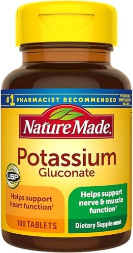 Nature Made Potassium Gluconate 550mg  100 tablets