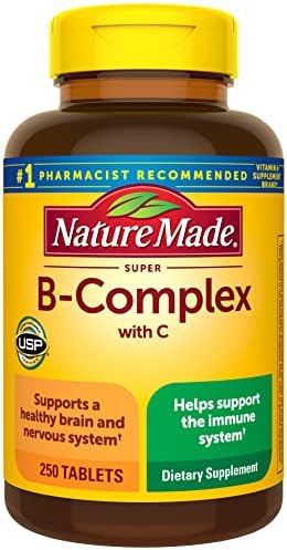 Nature Made Super B Complex with Vitamin C and Folic Acid  Dietary Supplement for Immune Support  140 Tablets  140 Day Supply