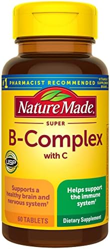 Nature Made Super B Complex with Vitamin C and Folic Acid  Dietary Supplement for Immune Support  140 Tablets  140 Day Supply