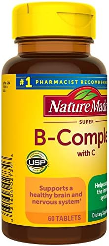 Nature Made Super B Complex with Vitamin C and Folic Acid  Dietary Supplement for Immune Support  140 Tablets  140 Day Supply