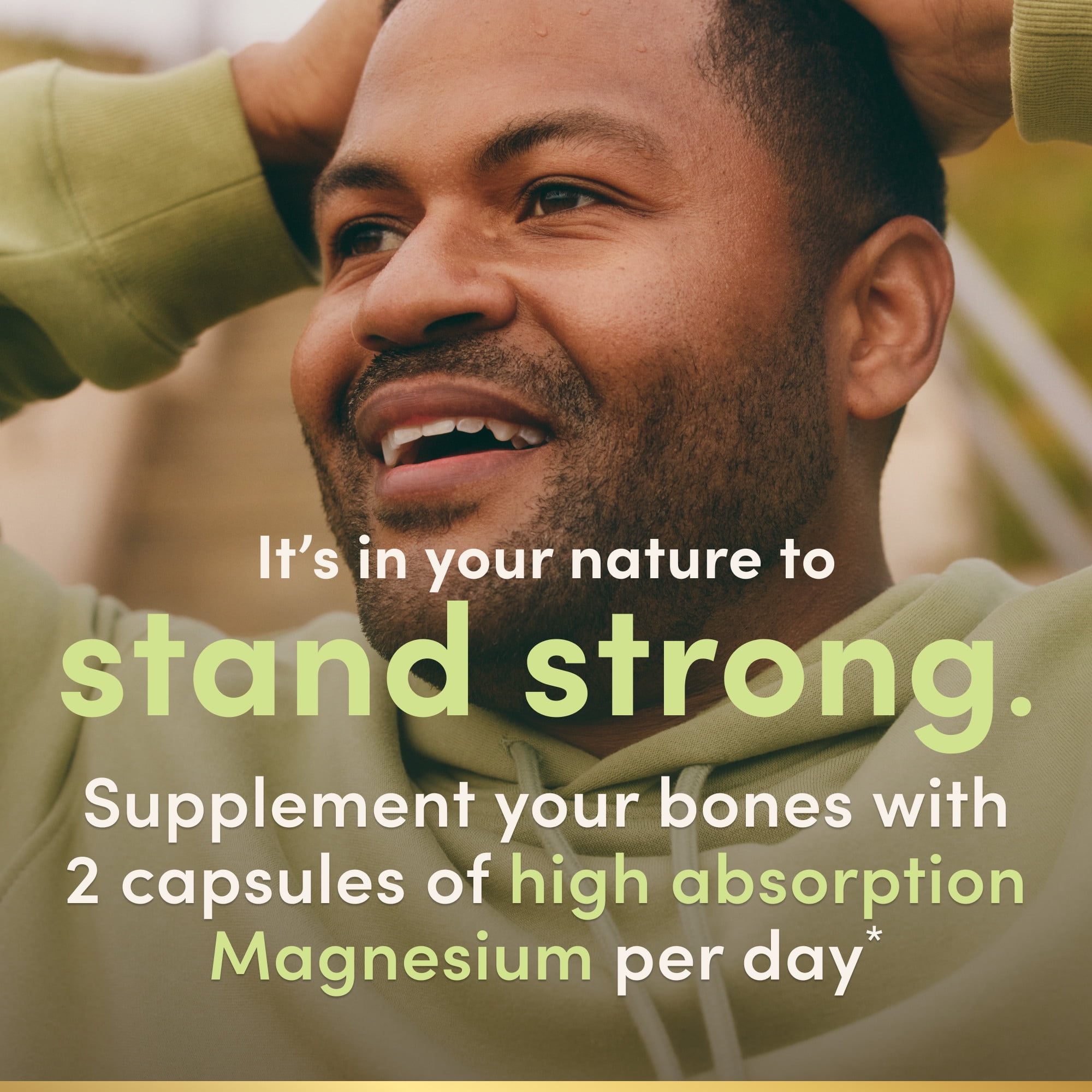 Nature's Bounty Suplementos de Glicinato de Magnesio de Alta Absorción, 240 Mg, Apoyan la Relajación Muscular, la Salud Sea, Cardíaca y Nerviosa, 60 Cápsulas