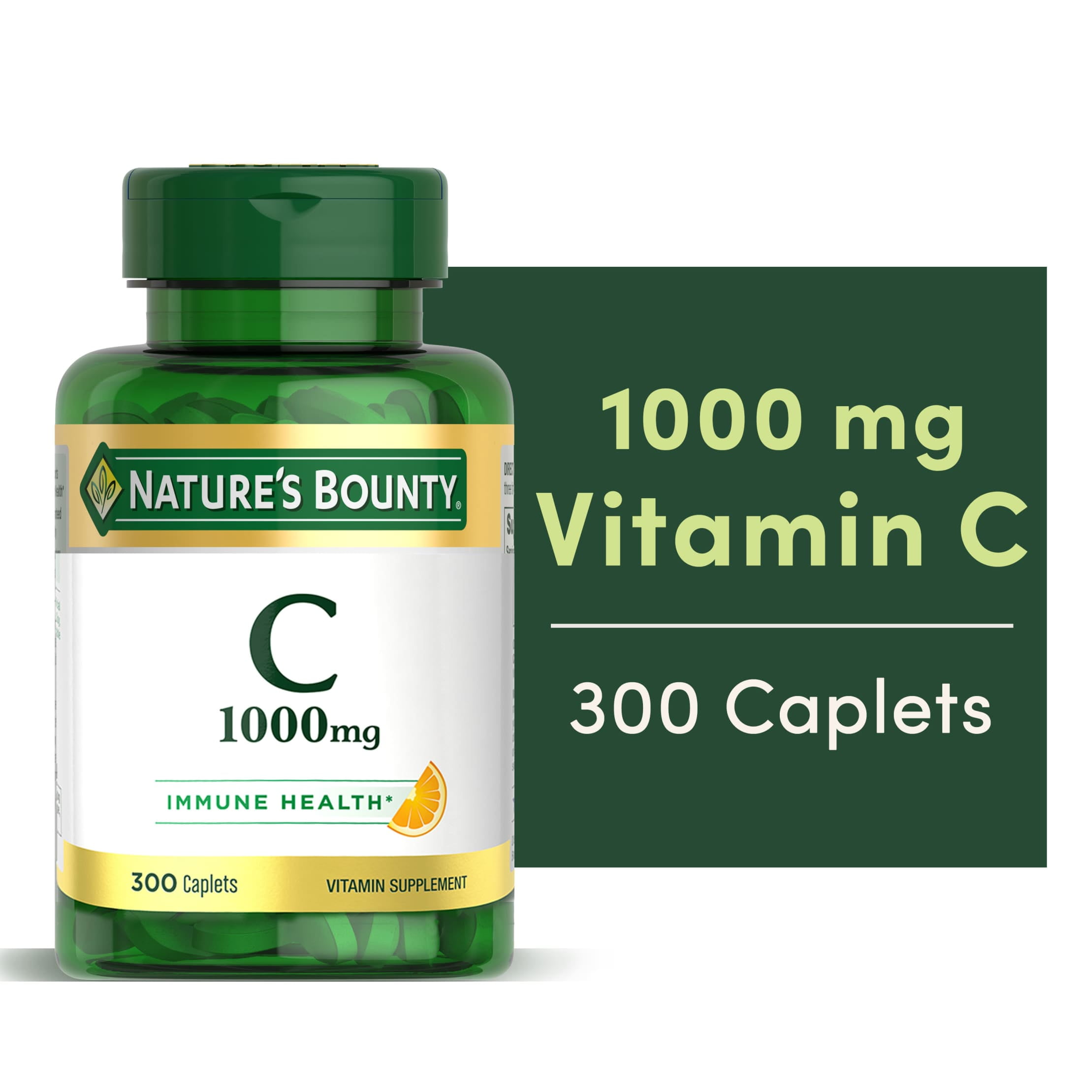 Nature s Bounty Pure Vitamin C Caplets  1000 Mg  300 Ct