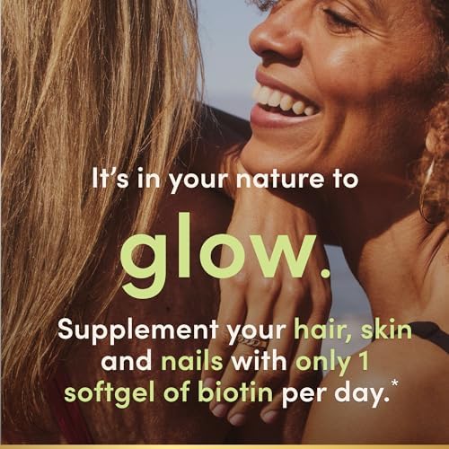 Natures Bounty Biotin Hair Skin and Nails Vitamins  Supports Healthy Hair  Skin and Nails  10 000 mcg  120 Softgels  Pack of 2