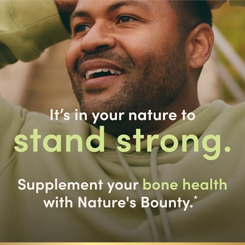 Natures Bounty Calcium Carbonate & Vitamin D  Supports Immune Health & Bone Health  600mg Calcium & 800IU Vitamin D3  250 Tablets