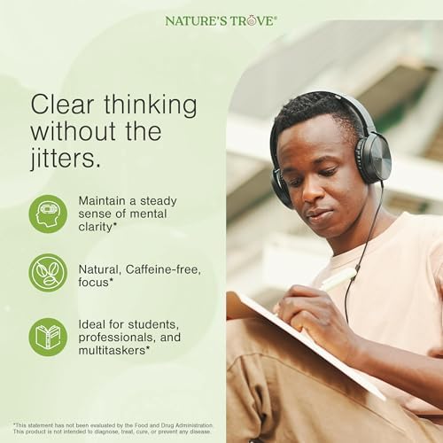 Natures Trove L Theanine 200mg Super Value Size   365 Vegetarian Capsules