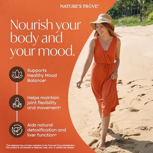 Natures Trove SAM e 400mg 30 Enteric Coated Caplets  Vegan  Kosher  Non GMO  Soy Free  Gluten Free   Mood and Joint Support   Cold Form Blister Packed 