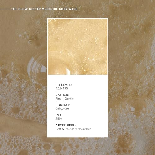 Naturium The Glow Getter Multi Oil Hydrating Body Wash  Gentle Cleanser  16 9 oz
