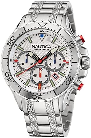 Nautica Mens NST Chronograph 49mm Watch