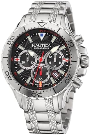Nautica Mens NST Chronograph 49mm Watch