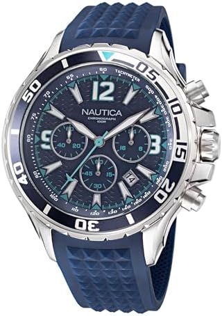 Nautica Mens NST Chronograph 49mm Watch