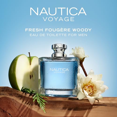 Nautica Voyage Eau De Toilette  Cologne and Fragrance For Men  Fresh  Romantic  Fruity Scent Woody  Aquatic Notes of Apple  Water Lotus  Cedarwood  and Musk Ideal Day Wear  Long Lasting 6 7Fl oz
