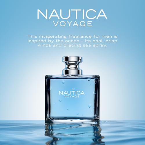 Nautica Voyage Eau De Toilette  Cologne and Fragrance For Men  Fresh  Romantic  Fruity Scent Woody  Aquatic Notes of Apple  Water Lotus  Cedarwood  and Musk Ideal Day Wear  Long Lasting 3 3Fl oz