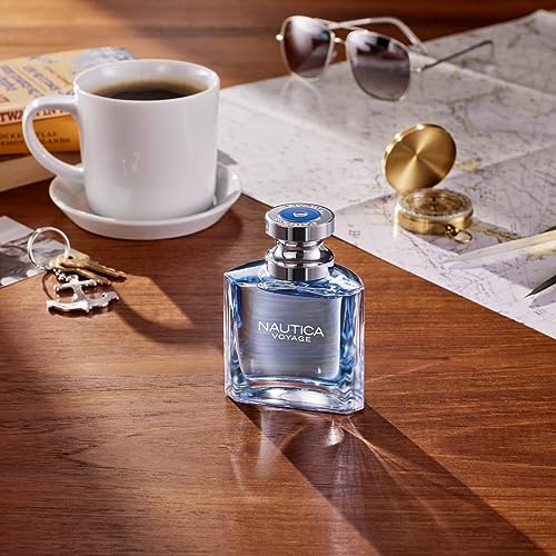 Nautica Voyage Eau de Toilette 3 3 fl oz  Pack of 1   Notes of Apple  Cedarwood  Mimosa  Mens Fragrance  Long Lasting  Everyday Fragrance  Travel Size