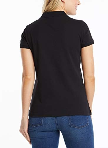 Nautica Womens 3 Button Short Sleeve Breathable 100  Cotton Polo Shirt