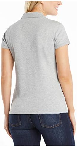 Nautica Womens 3 Button Short Sleeve Breathable 100  Cotton Polo Shirt
