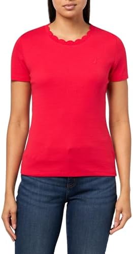 Nautica Womens Solid Short Sleeve Crew Neckline T Shirt