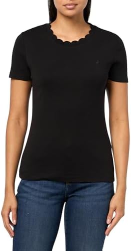 Nautica Womens Solid Short Sleeve Crew Neckline T Shirt