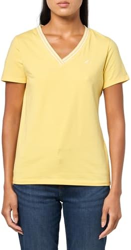 Nautica Womens Solid V Neck Short Sleeve T Shirt