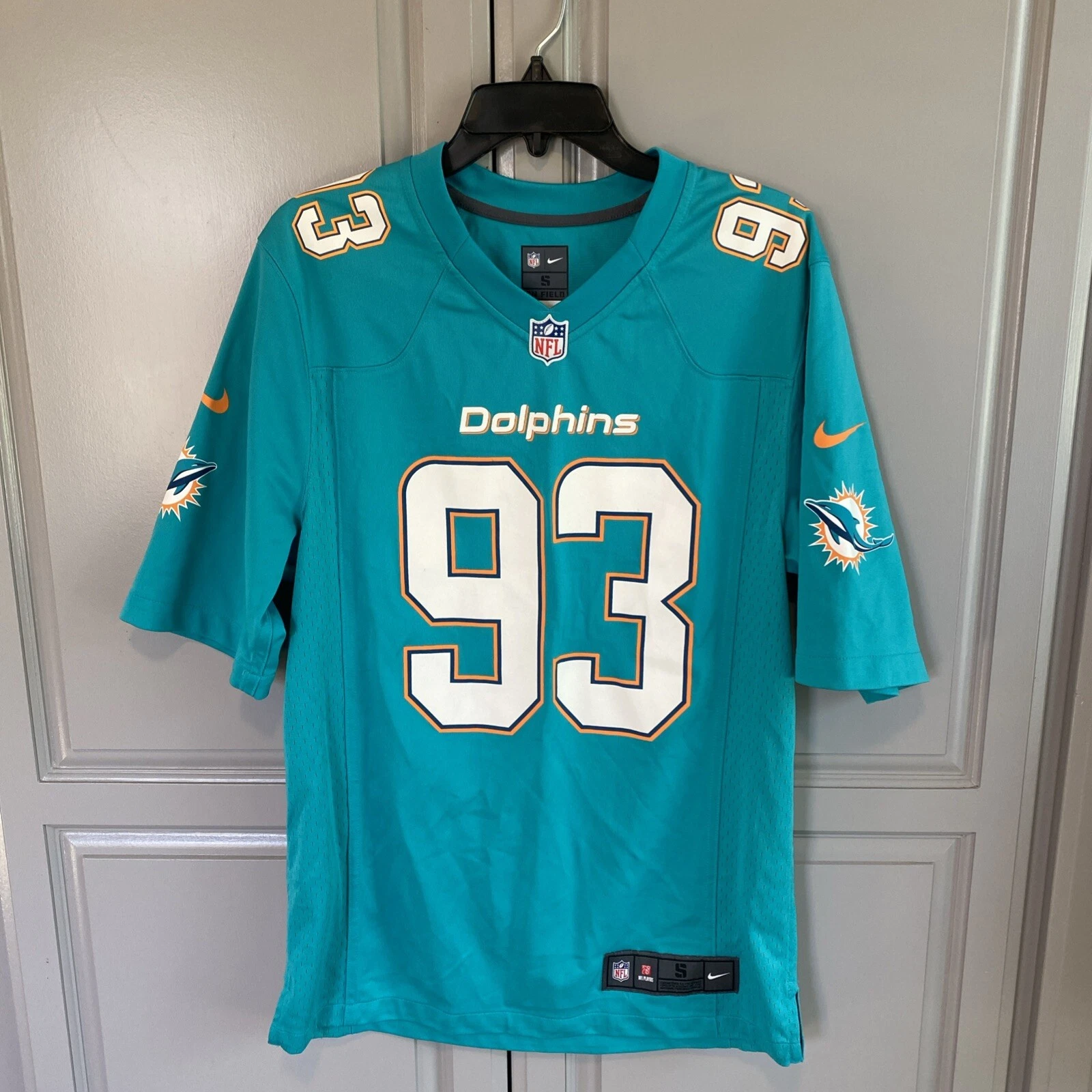 Ndamukong Suh Miami Dolphins NFL Nike On Field  #93 Jersey Size Men s Small READ