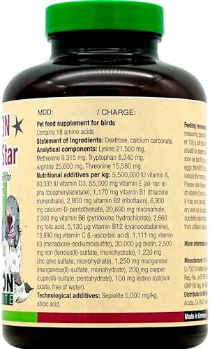 Nekton Breed Star Breeding Supplement for Birds 320g / 11 29oz  Off White