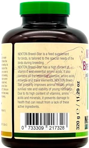 Nekton Breed Star Breeding Supplement for Birds 320g / 11 29oz  Off White