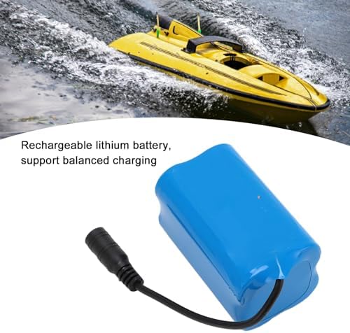 Nesting Boat Battery  12000mAh 7 4V Fishing Boat Battery  Large Capacity Rechargeable Lithium Battery for RC Fishing Bait Boat