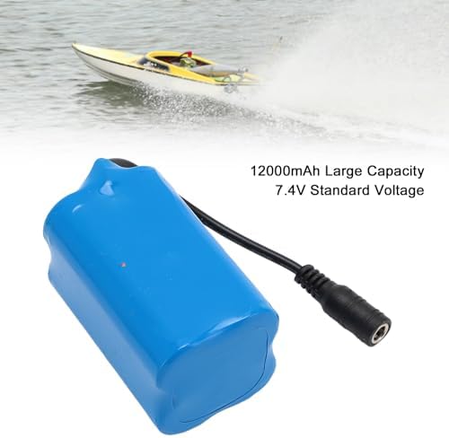 Nesting Boat Battery  12000mAh 7 4V Fishing Boat Battery  Large Capacity Rechargeable Lithium Battery for RC Fishing Bait Boat