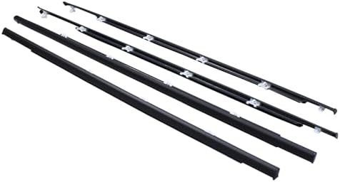 NewYall Front Rear Left and Right Outer Door Window Belt Weatherstrip Set for Honda Civic Sedan 1992 1993 1994 1995