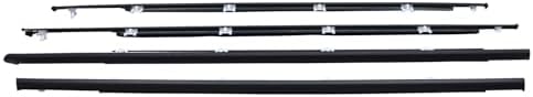 NewYall Front Rear Left and Right Outer Door Window Belt Weatherstrip Set for Honda Civic Sedan 1992 1993 1994 1995