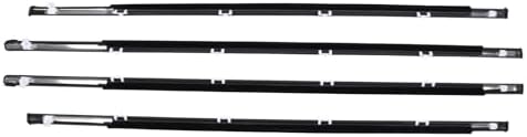 NewYall Front Rear Left and Right Outer Door Window Belt Weatherstrip Set for Honda Civic Sedan 1992 1993 1994 1995
