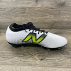 New Balance Tekela Magique V4 FG Soccer Cleats Mens Sz 8 White Neon Green