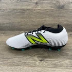 New Balance Tekela Magique V4 FG Soccer Cleats Mens Sz 8 White Neon Green