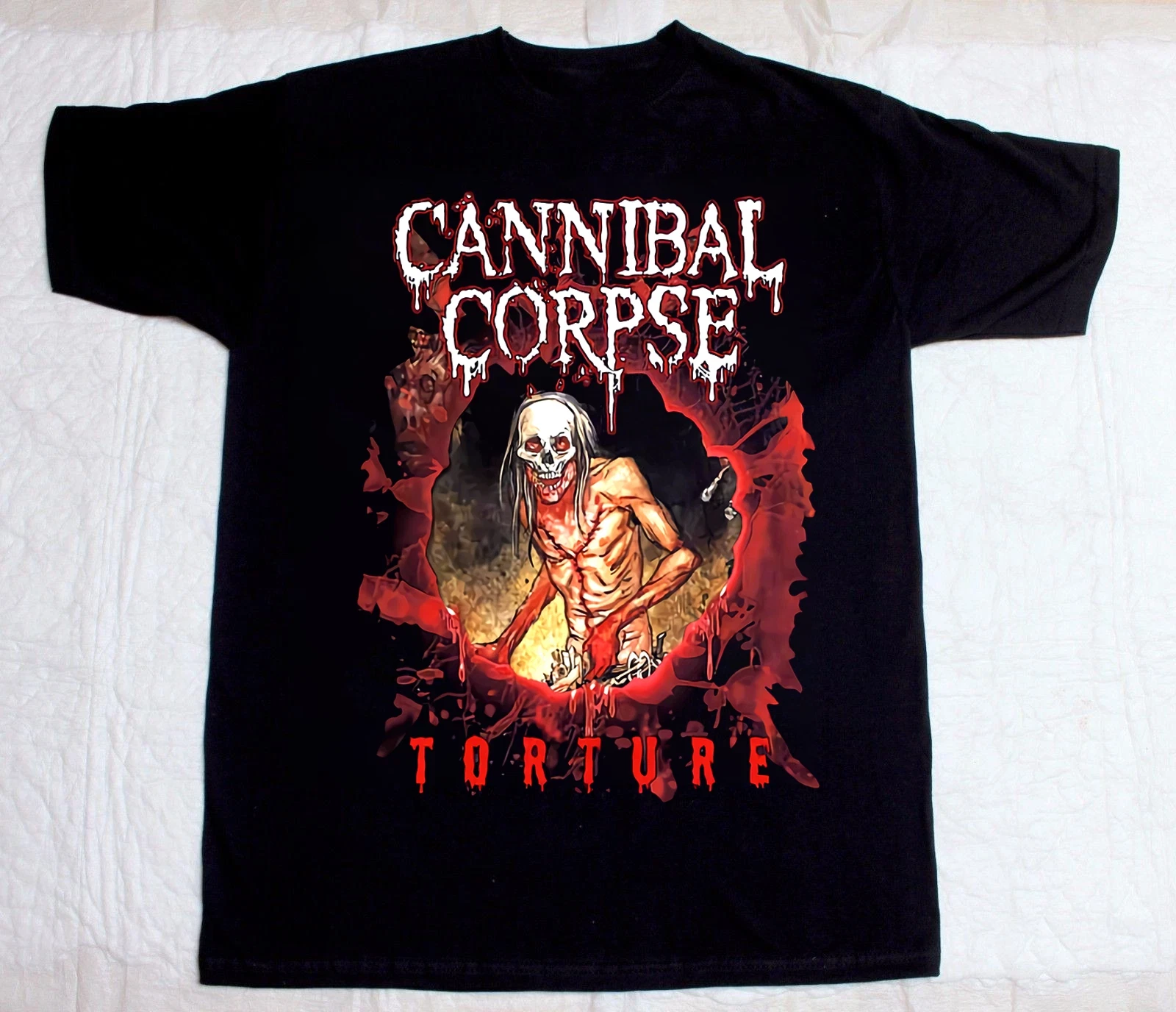 Talla L - New Cannibal Corpse Short Sleve Black Cotton T Shirt Full Size S 5XL