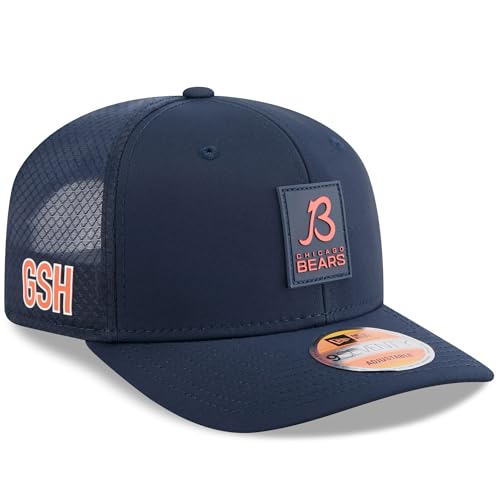 New Era Mens Navy Chicago Bears 2025 Sideline 9SEVENTY Trucker Adjustable Hat