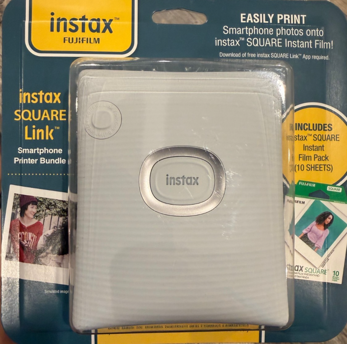 New Fujifilm instax Square Link Smartphone Printer 600024643 SEAL SHIPS SAME DAY