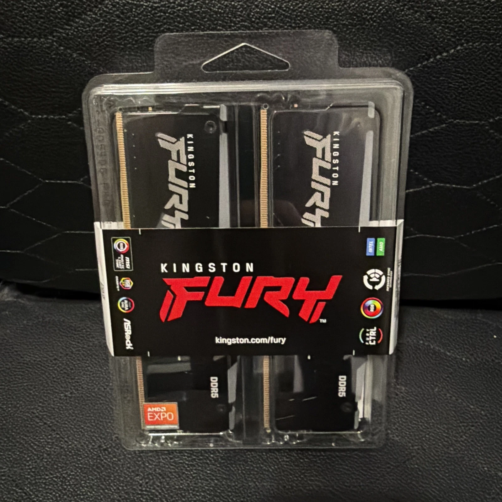 New Kingston FURY Beast RGB 32GB  2x16GB  6000MT/s DDR5 CL36 EXPO/XMP