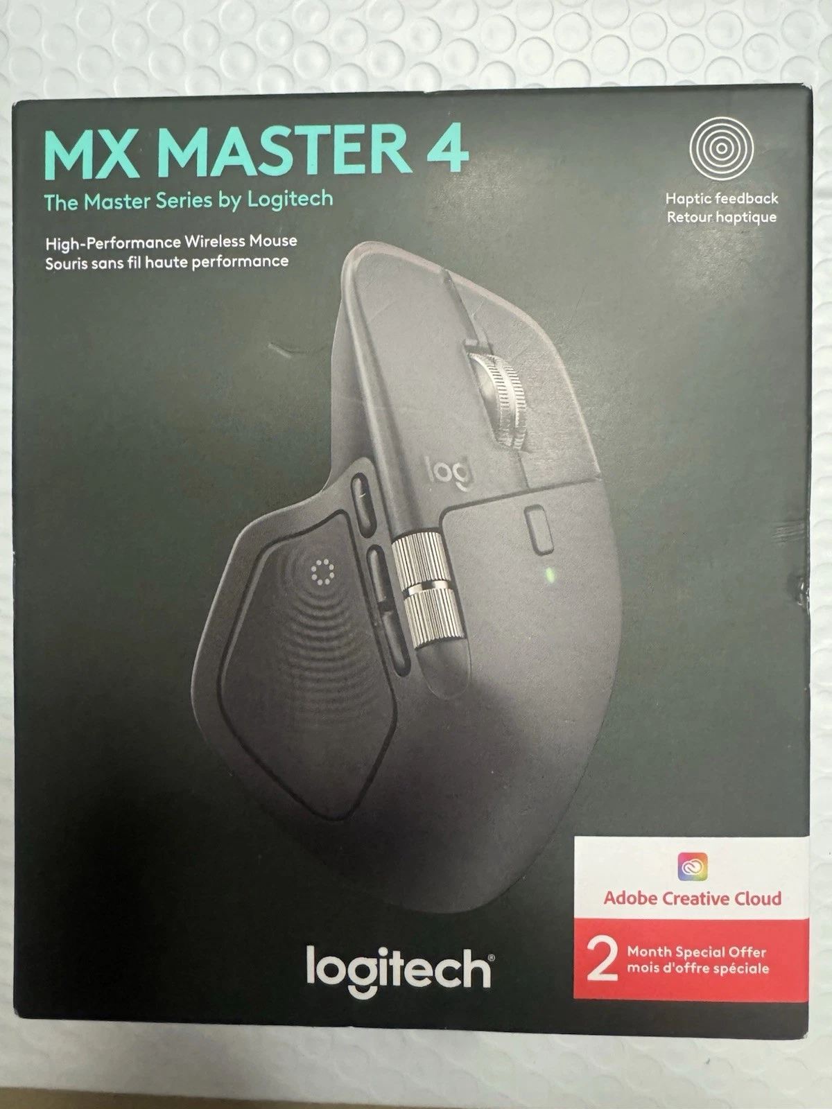 New Logitech MX Master 4 Wireless Mouse   Black  910 007561  
