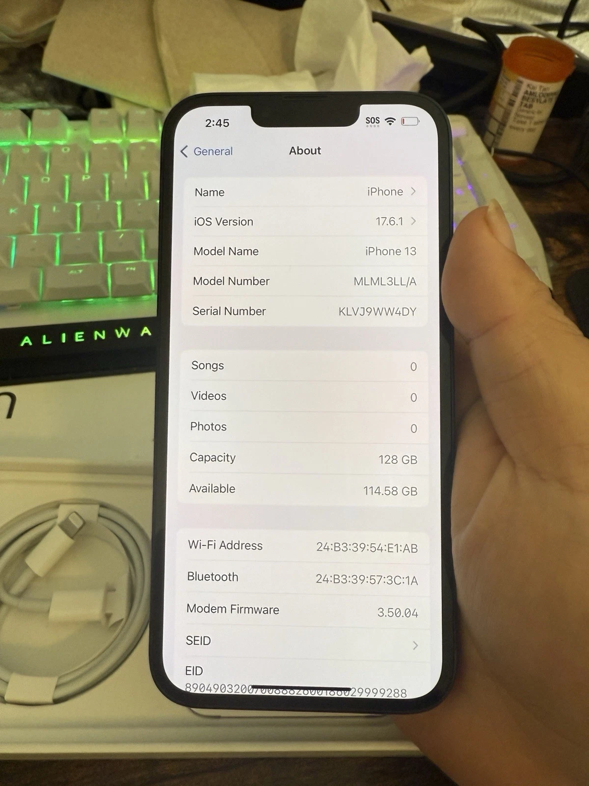 New Open box iphone 13 midnight 128gb unlocked